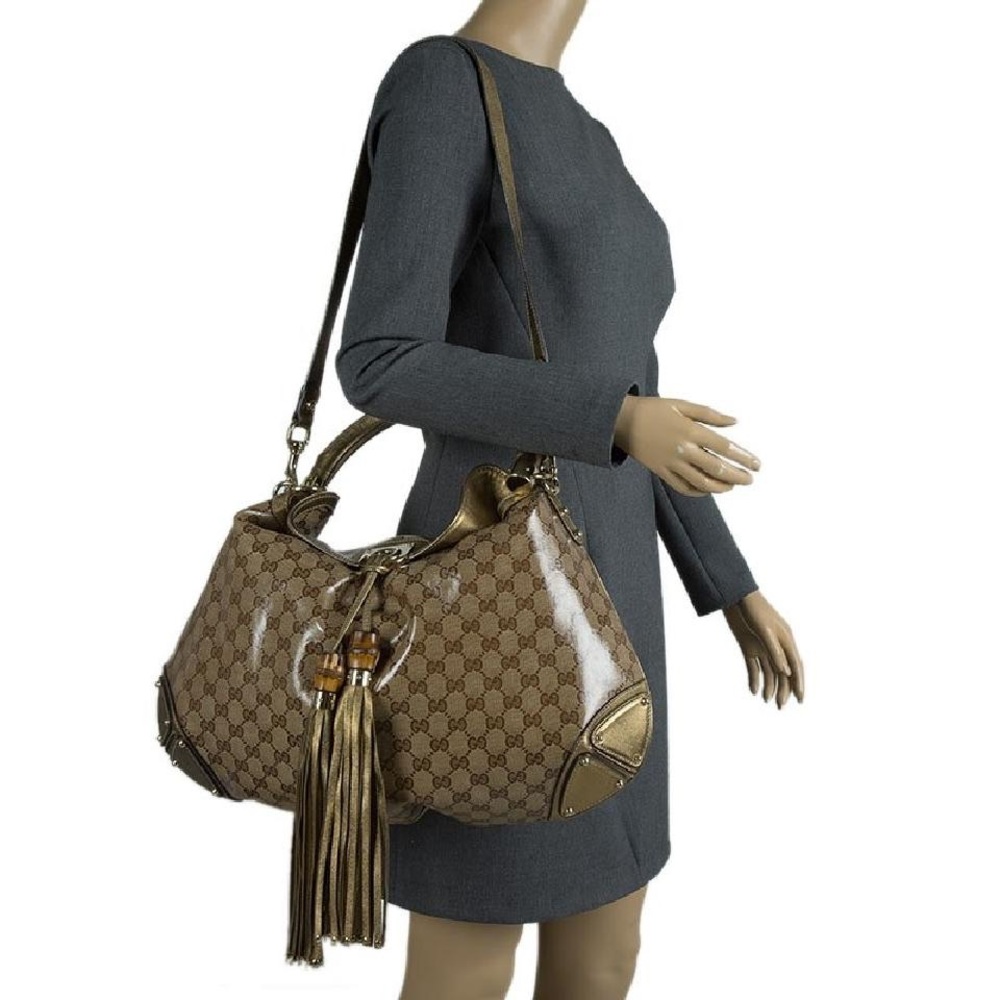 Gucci Crystal Monogram Indy Handbag - Picture 6 of 6